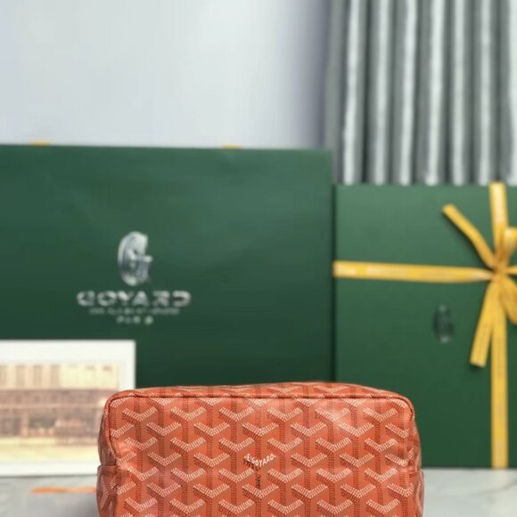 Goyard Orange Classic Pattern Mini Hobo Bag with Pocket - Picture 4 of 9